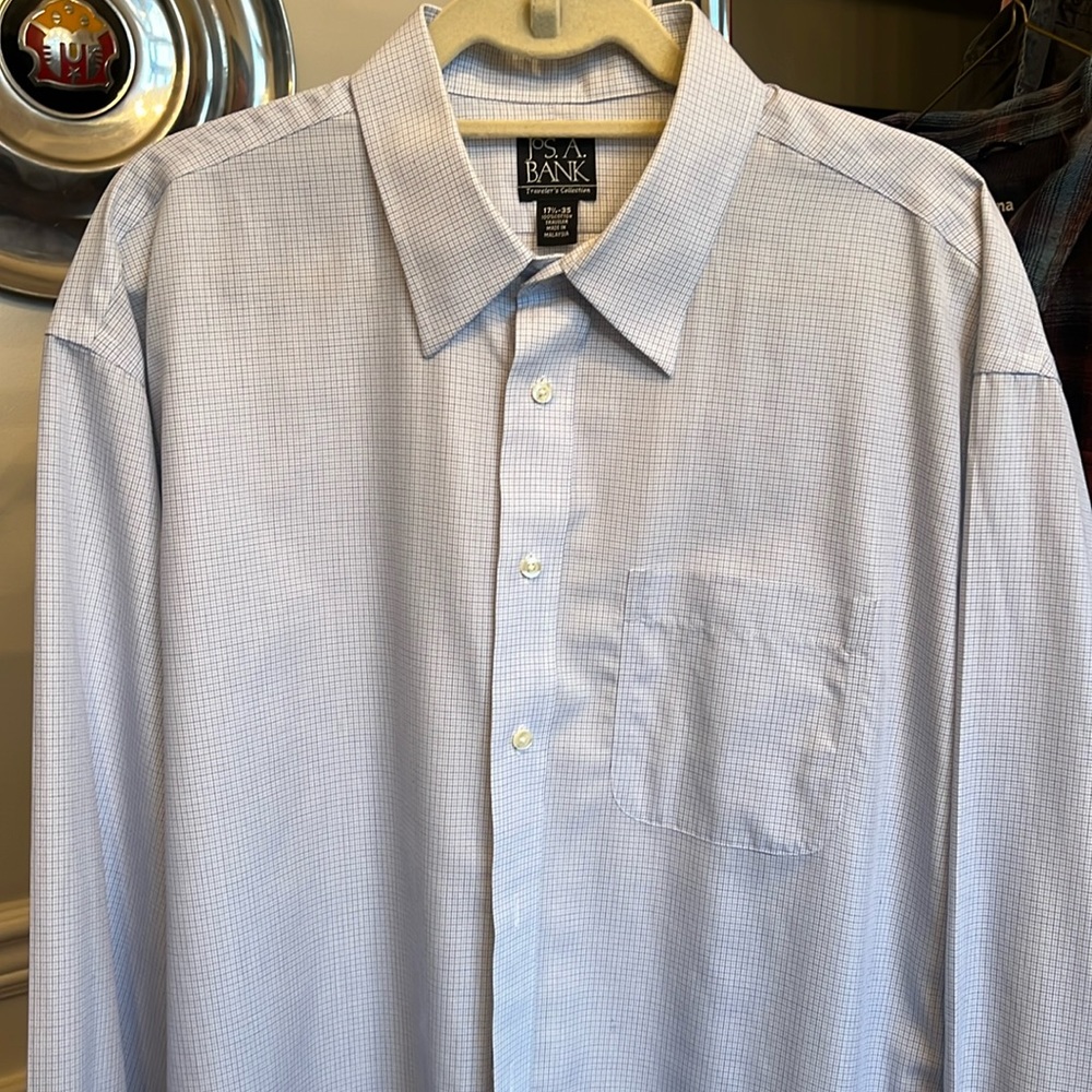 JOS A BANK DRESS SHIRT 17 1/2 - 35 SZ XL